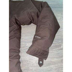 THE NORTH FACE Womens Long Parka Jacket Coat Brown Fur Hooded Teal M Medium Md